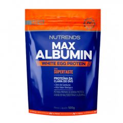 Max Albumin White Egg 500g (Sabor Morango) - Nutrends