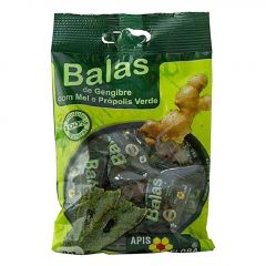 Bala Apis Flora Sabor Gengibre, Mel e Própolis - Pacote com 40g